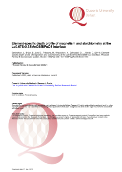 Element-specific depth profile of magnetism and stoichiometry at the