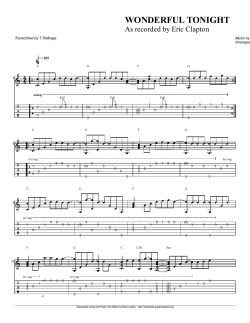 Eric Clapton - Wonderful Tonigh