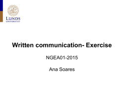 Written communication