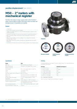 M50 &ndash; 2&rdquo; meters with mechanical register
