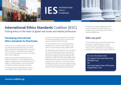 International Ethics Standards Coalition (IESC)