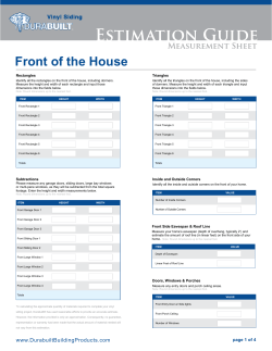 EStiMAtiON GUidE - Durabuilt Vinyl Siding