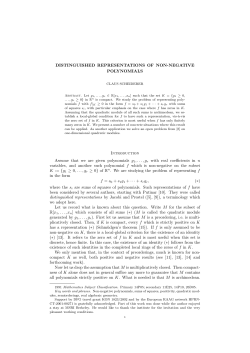 DISTINGUISHED REPRESENTATIONS OF NON