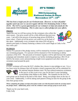 IT`S TIME! - Gwinnett Aquatics