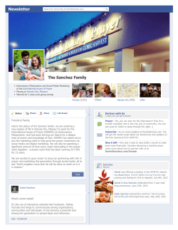 The Sanchez Family Newsletter