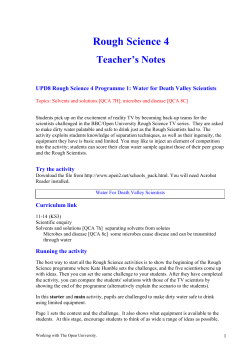 Rough Science 4 - The Open University