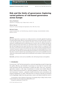 Risk and the limits of governance