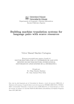Building machine translation systems for language pairs with scarce
