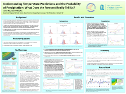 Understanding Temperature Predictions and the Probability of