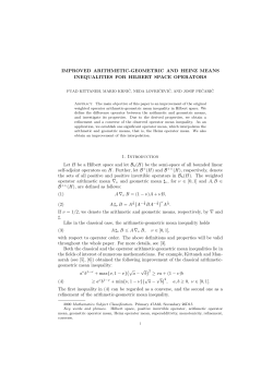 IMPROVED ARITHMETIC-GEOMETRIC AND HEINZ MEANS