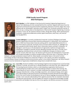 STEM Faculty Launch Program 2016 Participants