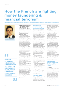 How the French are fighting money laundering