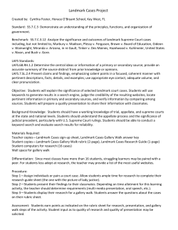 Landmark Cases Gallery Walk