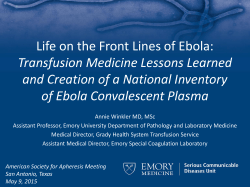 Annie Winkler, MD, MSc - American Society for Apheresis