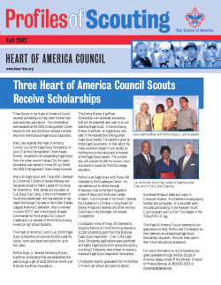 Fall 2002 Profiles of Scouting