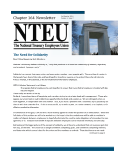 Newsletter - NTEU Chapter 164