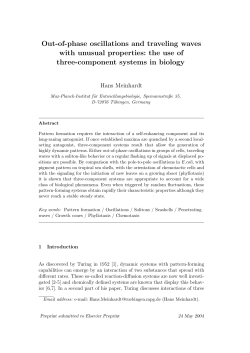Out-of-phase oscillations and traveling waves with