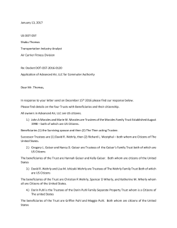 Additional Information Response