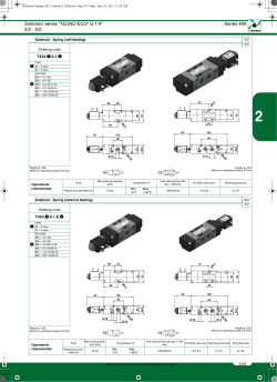 Solenoid valves "TECNO-ECO" G 1/4" 3/2