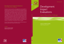 Development Impact Evaluations