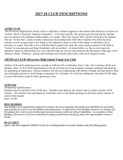 Club Descriptions - Riverview High School