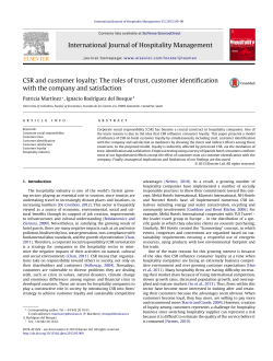 CSR and customer loyalty: The roles of trust, customer identification