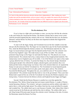 Course: Grade Level: