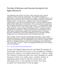 Ministers and Churches