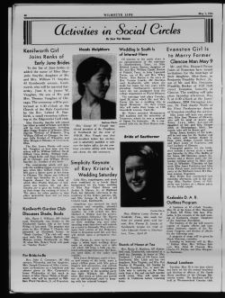 Joins Ranks of EryJune Brides Wedding Saturday to