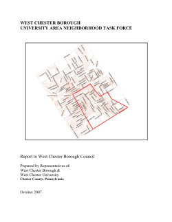 task force report - Borough of West Chester