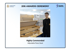 2016 AWARDs CEREMONY Highly Commended