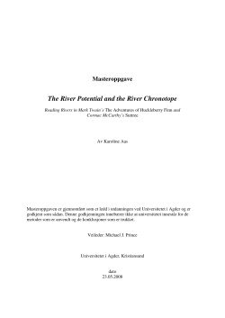 The River Potential and the River Chronotope