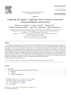 Capturing the fugitive: Applying remote sensing to terrestrial animal