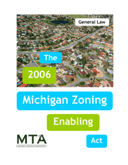 In our conversations regarding the new Zoning Enabling Act (ZEA
