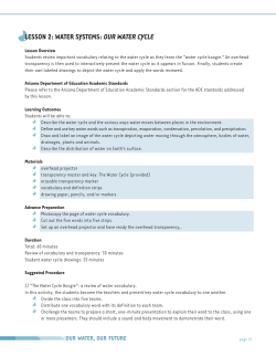 lesson 2: water systems: our water cycle