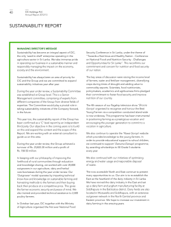 sustainability report