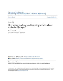 Recruiting, teaching, and inspiring middle school male choral singers