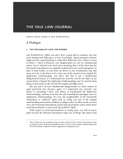 A Dialogue - The Yale Law Journal