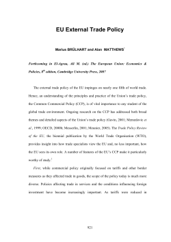 EU External Trade Policy