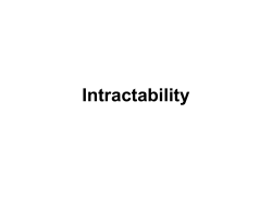Intractability