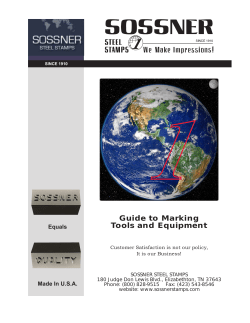 Guide to Marking Tools and Equipment