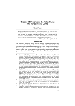 Nasu, Hitoshi --- "Chapter VII Powers and the Rule of Law: The