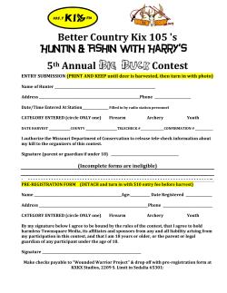 5th Annual Big BuckContest