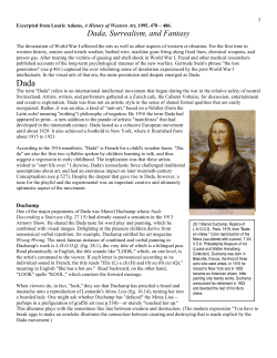 Dada, Surrealism, Fantasy, Adams 1