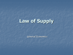 Law of Supply
