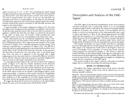 Description and Analysis of the EMG Signal