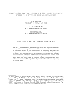 interactions between family and school environments