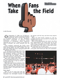 Now what? 32 sporfsTURF&middot; http://www.sportsturfonline.Gom