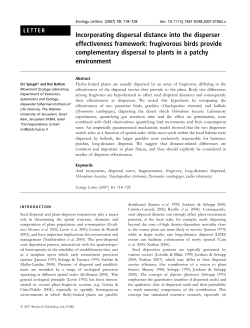 Incorporating dispersal distance into the disperser effectiveness