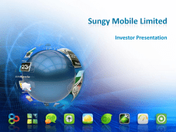 Investor Presentation - Media Corporate IR Net